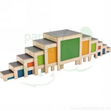 «Радуга» комплект из 11 цветных ступенек