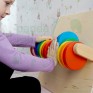 Тактильно-развивающая панель "Цветные круги"